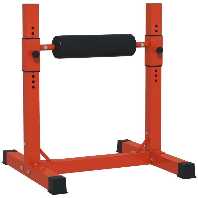 Soozier 12-Level Bulgarian Split Squat Stand, Strength Training Leg Machine Squat Rack, 1 of 7