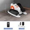 Costway Under Desk Elliptical Machine w/ Display Monitor Remote Control for Home Office Black/White - 3 of 4
