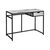 INFURNIC Desks 42"L Modern Computer Desk with Storage Drawer and Slender Metal Frame for Small Office, White, 42.25"*20"*30" - 2 of 4