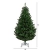 Nearly Natural 6-ft Northern Rocky Spruce Artificial Christmas Tree with 838 Bendable Branches - 2 of 4