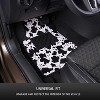 TruAIR Cow Print Car Floor Mats (Black) - 2 of 4