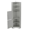 Ridstar 61.02 in. H Gray Bathroom Storage Cabinet with with Doors and Adjustable Shelves - 3 of 4