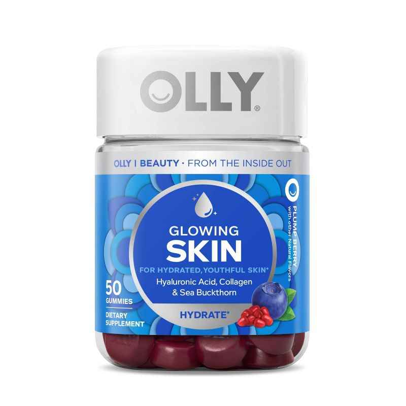 OLLY Glowing Skin Collagen Chewable Gummies - Berry - 50ct, 1 of 14