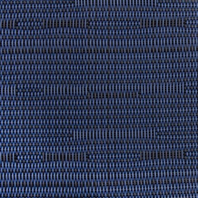 Grasscloth Blue Reversible Vinyl Indoor Outdoor Placemats, Set of 12