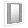 vidaXL LED Mirror Cabinet Gray sonoma Engineered wood, acrylic - 2 of 4