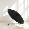 Unique Bargains Umbrella Manual 10-rib Irregular Check Sun Protection Vinyl Impact Cloth 43.31"x26.77" 1 Pcs - 2 of 4