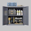 ORRD Metal garage cabinet with door, wall-mounted storage cabinet, floating tool cabinet for basements, kitchens, and warehouses - 2 of 4