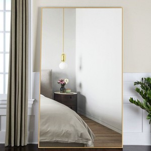 Dovelina Modern Metal Frame Rectangle Decorative Wall Mirror - 1 of 4