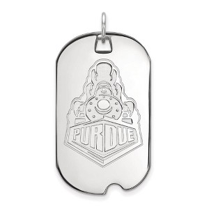 Black Bow Jewelry 14k White Gold Purdue Boilermakers NCAA Large Pendant - 1 of 3