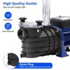 0.75HP In/Above Ground Single Speed Pool Pump, 550W/115V, 2641GPH, High Flow - 4 of 4