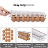 Sorbus 2 Pack Clear Plastic Egg Holder Set with Lids - holds 14 eggs for Fridge, Pantry, BPA-Free - 3 of 4
