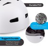 Hurtle Adjustable Sports Safety Helmet - Includes Travel Bag (White) - 3 of 4