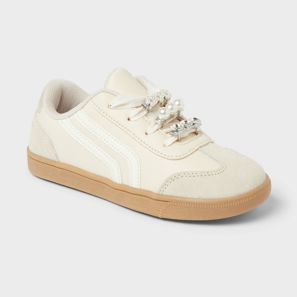 Kids' Boston Court Sneakers - Cat & Jack™ Beige 2