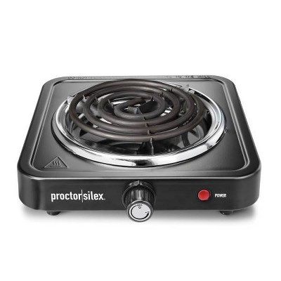 Brentwood 1000 Watt Single Electric Burner In Black : Target