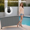 Garvee Outdoor Storage Box, Patio Rattan Deck Box, Wicker Storage Bench for Indoor, Outdoor, Pool, Balcony, Yard, Garden, Gray - 3 of 4