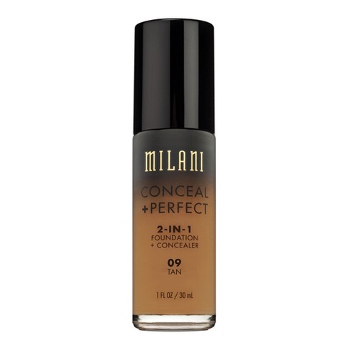 Milani Conceal + Perfect 2-in-1 Foundation 09 Tan 1floz : Target