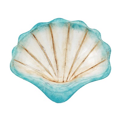 Beachcombers Wood Shell Bowl