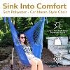 Sunnydaze Caribbean Style Extra Large Hanging Rope Hammock Chair Swing for Backyard and Patio - 2 of 4