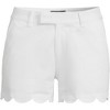Lands' End Women's Mid Rise Scallop Hem 5" Chino Shorts - 3 of 4