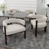 ORRD Modern Upholstered Armchairs, Set of 2 (Beige) Ideal for Dining Room, Living Room or Bedroom - 2 of 4