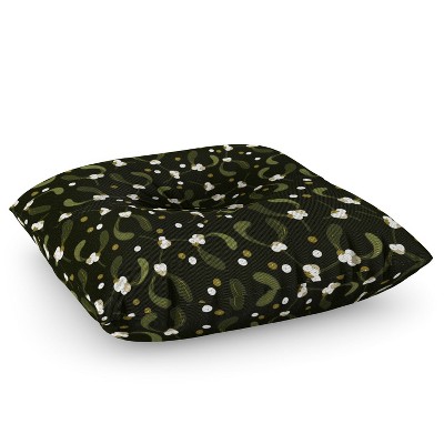 Iveta Abolina English Mistletoe Square Floor Pillow - Deny Designs