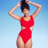 Women's Braided Strap Detail Monokini One Piece Swimsuit - Shade & Shore™