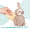 Baby GUND Reese Sloth Lil’ Luvs Tuck-Away Lovey – Plush Toy with Built-In Blanket, Soft Neutral Taupe Security Lovey for Babies - 2 of 4