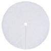 Aghana Digitals 90cm White Synthetic Fur Christmas Tree Skirt with Non-Woven Base - Decorative & - 2 of 4