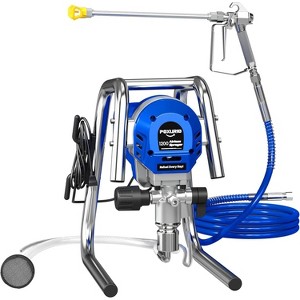POXURIO 1200W Airless Paint Sprayer Blue Edition Thinning-Free Spray System with Extension Rod for Furniture Deck Fence - 1 of 4
