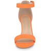 Allegra K Women's Back to College Open Toe Ankle Strap Chunky Heel Sandals - 2 of 4