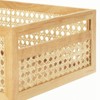 mDesign Natural Cane Kitchen Organizer Storage Bin with Handles - image 4 of 4