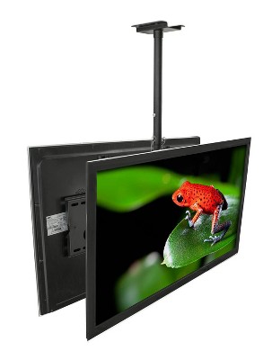 Mount-It! Dual TV Ceiling Mount Rotating & Tilting Double TV Ceiling Mount For Samsung, Sony, LG, Toshiba, Sharp, Element | For 32 - 75 Inch Screens
