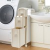 YIYIBYUS Bathroom Floor Storage Cabinet, Narrow Slim Towel Organizer With Drawers - 3 of 4