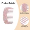 Unique Bargains Anti-Static Pocket Size Wide Tooth for Thick Curly Hair Detangling Comb 1 Pc - 3 of 4
