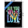Trends International Jason Naylor - All You Need Is Love Framed Wall Poster Prints - 3 of 4