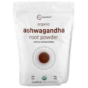 Micro Ingredients Organic Ashwagandha Root Powder, 2 lb (907 g) - 1 of 2
