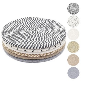 Itopfox Thick Heat Resistant Kitchen Trivets for Hot Dishes, Pots & Pans, Large Coasters, Hot Pads, Essential Decor for Table & Countertop, Set of 6 - 1 of 4