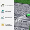 Waterproof Outdoor Rugs Modern Geometric Reversible Mat, UV-Resistant Plastic Straw Rug for RV Porch Deck Balcony Beach - 2 of 4