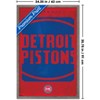 Trends International NBA Detroit Pistons - Logo 25 Framed Wall Poster Prints - 3 of 4