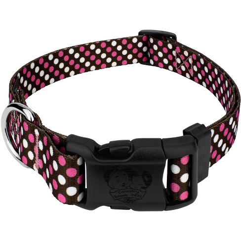 Pink polka clearance dot dog collar