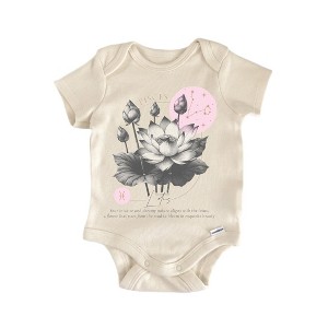 Pisces Floral Celestial Newborn Baby Onesie® Bodysuit GS1 - 1 of 4