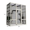 Large Outdoor Wooden Cat House with Metal Mesh, 5 Platforms and 2 Resting Boxes – Pet Houses for Cats – The Pop Home - 4 of 4