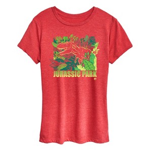Women's - Jurassic Park - Tropical Terror Short Sleeve Graphic T-Shirt - 1 of 4