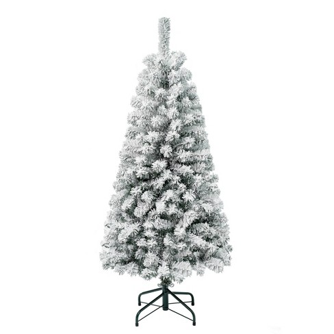 National Tree Company First Traditions Unlit Flocked Acacia Hinged Artificial Christmas Tree - image 1 of 3