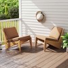 Costway 2/4/6-Pack 24" x 24" Deep Seat Cushion & Back Pillow with Removable Covers Outdoor Brown/Navy/Gray/Black - 4 of 4