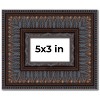 PosterPalooza | Photo Size 3.5" Wide Ornate Brown Frame - UV Acrylic, Foam Board Backing, Hanging Hardware - 2 of 4