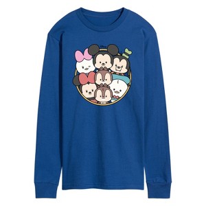Men's - Disney - Mickey Friends Group Long Sleeve Graphic T-Shirt - 1 of 3