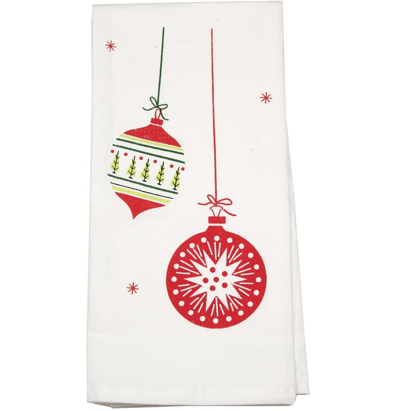 Decorative Towel Vintage Round & Drop Ornament Christmas Brite Kitchen Retro Vl83s 24.0 Inch Vintage Round & Drop Ornament Christmas Brite Kitchen, 2 of 4