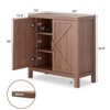 Sideboard Kitchen Storage Cabinet, Wooden Buffet Cabinet with Adjustable Shelves, Farmhouse Chest Credenza - 3 of 4
