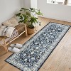 Area Rug for Hallways Kitchen Non Slip, Soft Floral Carpet Washable Rugs with Rubber Backing for Kitchen, Hallways, Laundry, Bedroom, Bathroom - 2 of 4